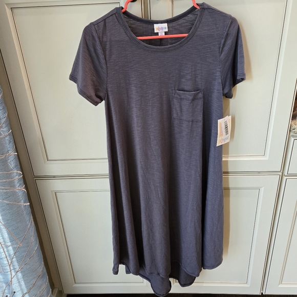 NWT LulaRoe Carly Dress Size XS Gray - Picture 5 of 7
